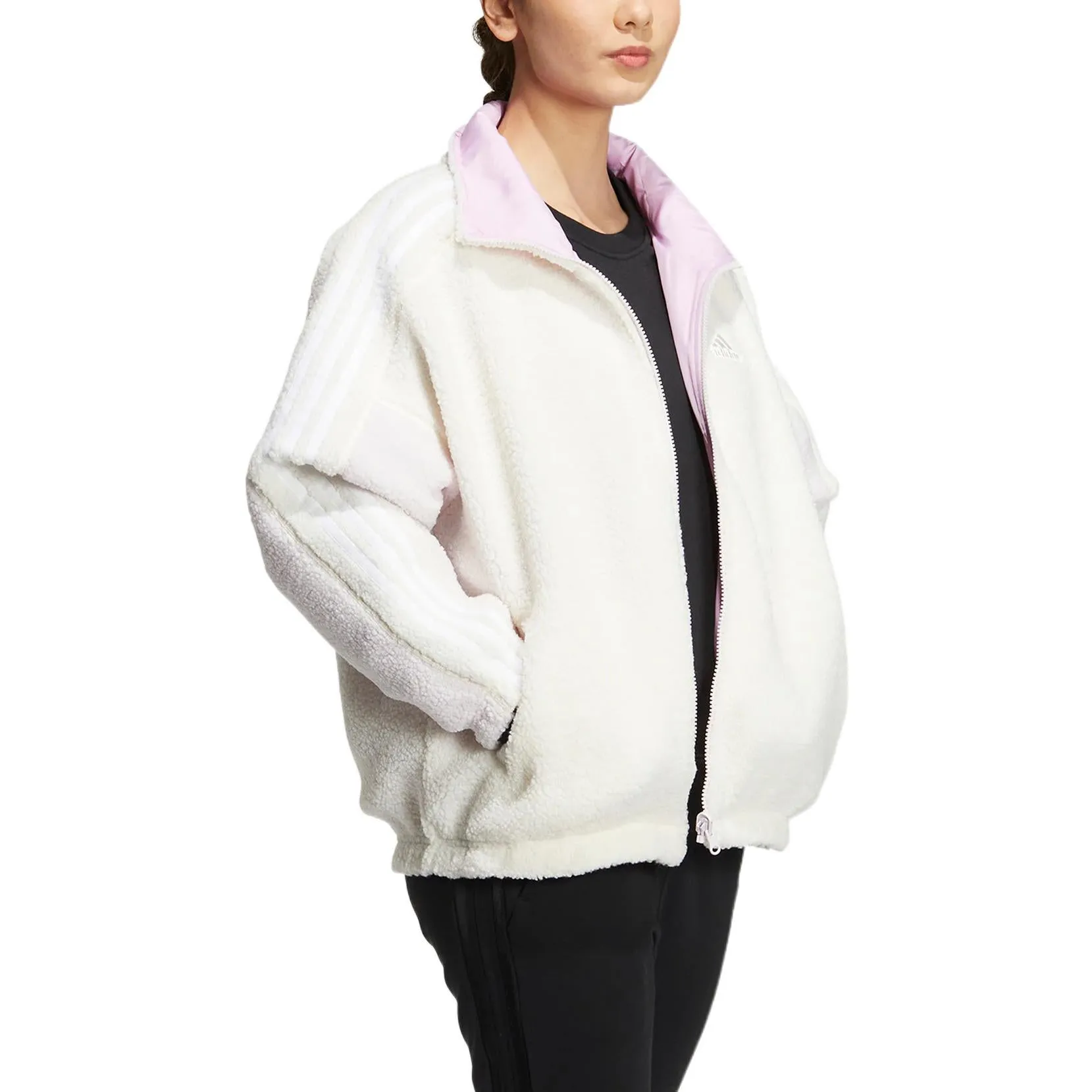 (WMNS) adidas Metrevboa Jacket 'White Pink' HM7111 sold by KicksCrew product image thumbnail 4