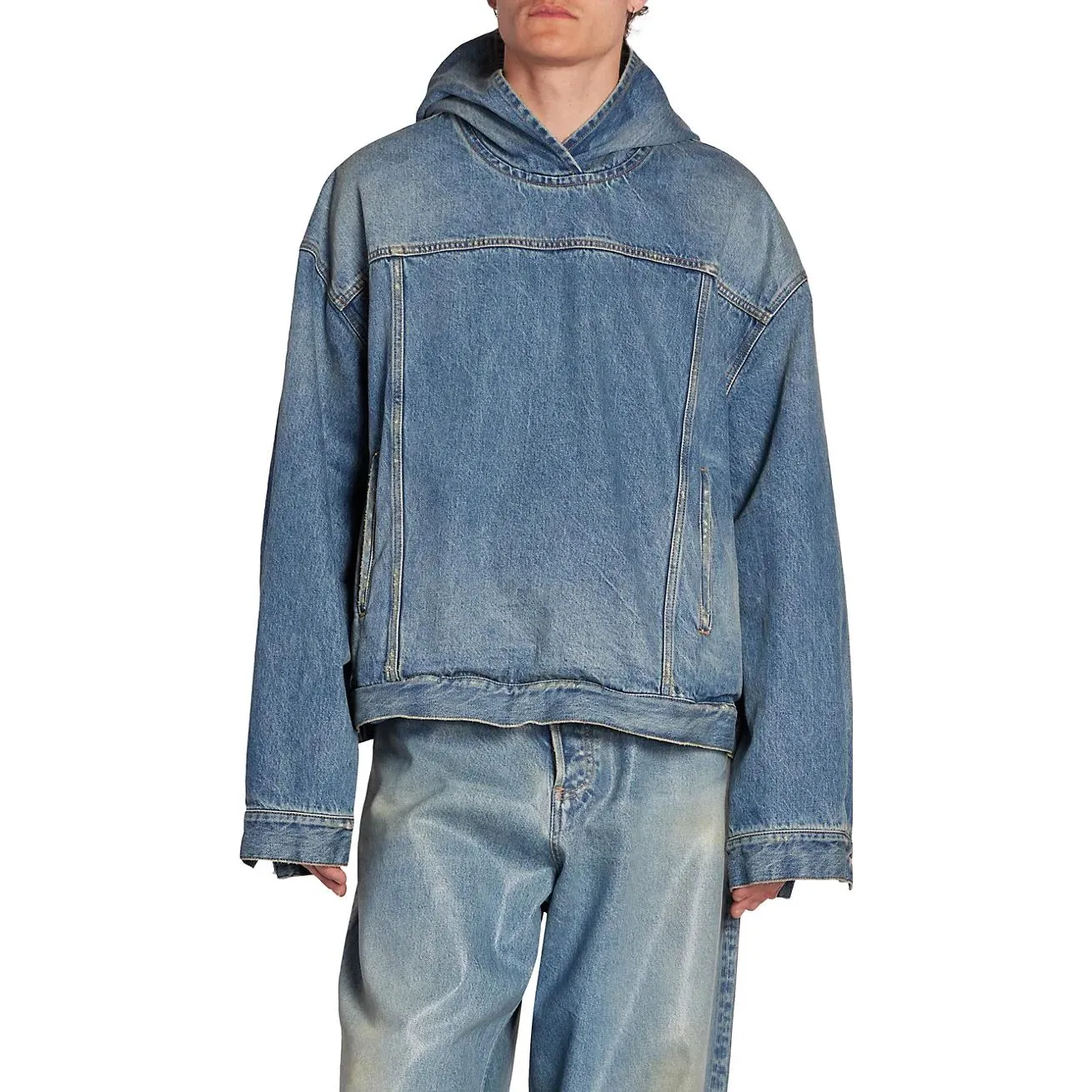 Balenciaga Pull-Over Jacket 'Blue' 719313TNW014268 sold by KicksCrew product image thumbnail 3