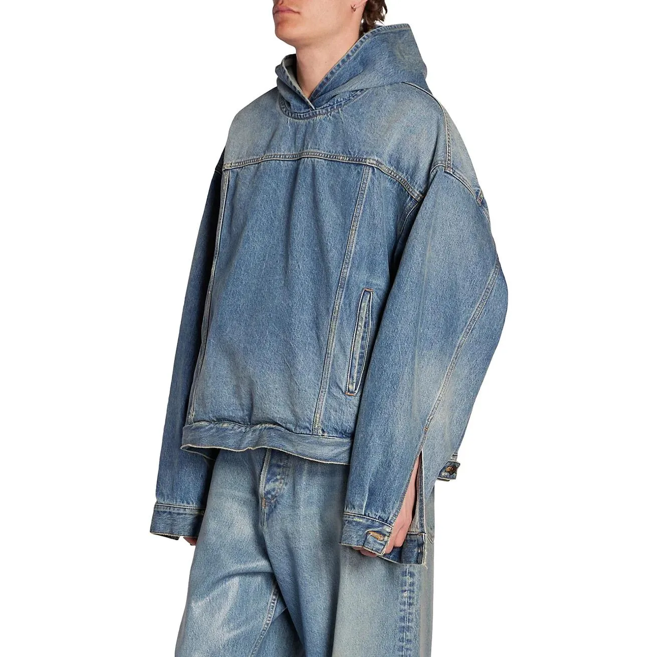 Balenciaga Pull-Over Jacket 'Blue' 719313TNW014268 sold by KicksCrew product image thumbnail 5
