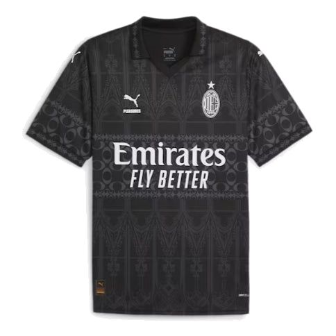 PUMA Ac Milan x Pleasures Men's Football Jersey 'Black White' 776064-01 sold by KicksCrew