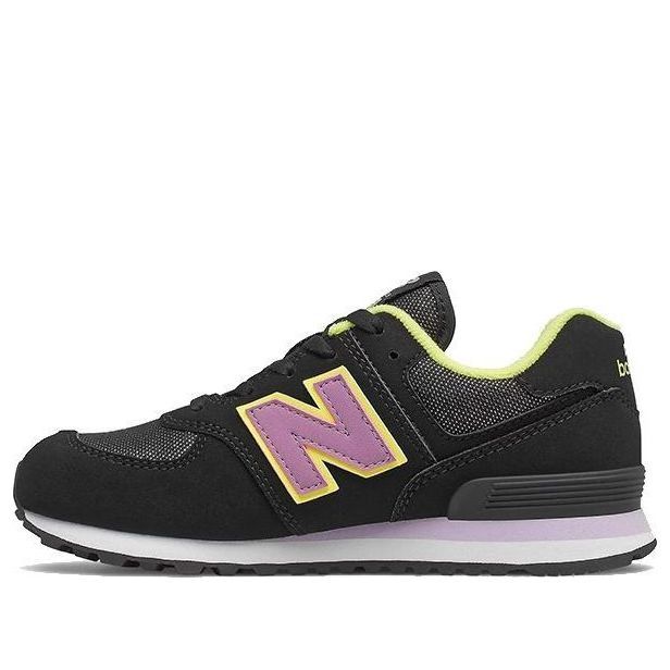 (GS) New Balance 574 'Fashion Metallic - Black Dark Violet Glow' PC574FX2 sold by KicksCrew