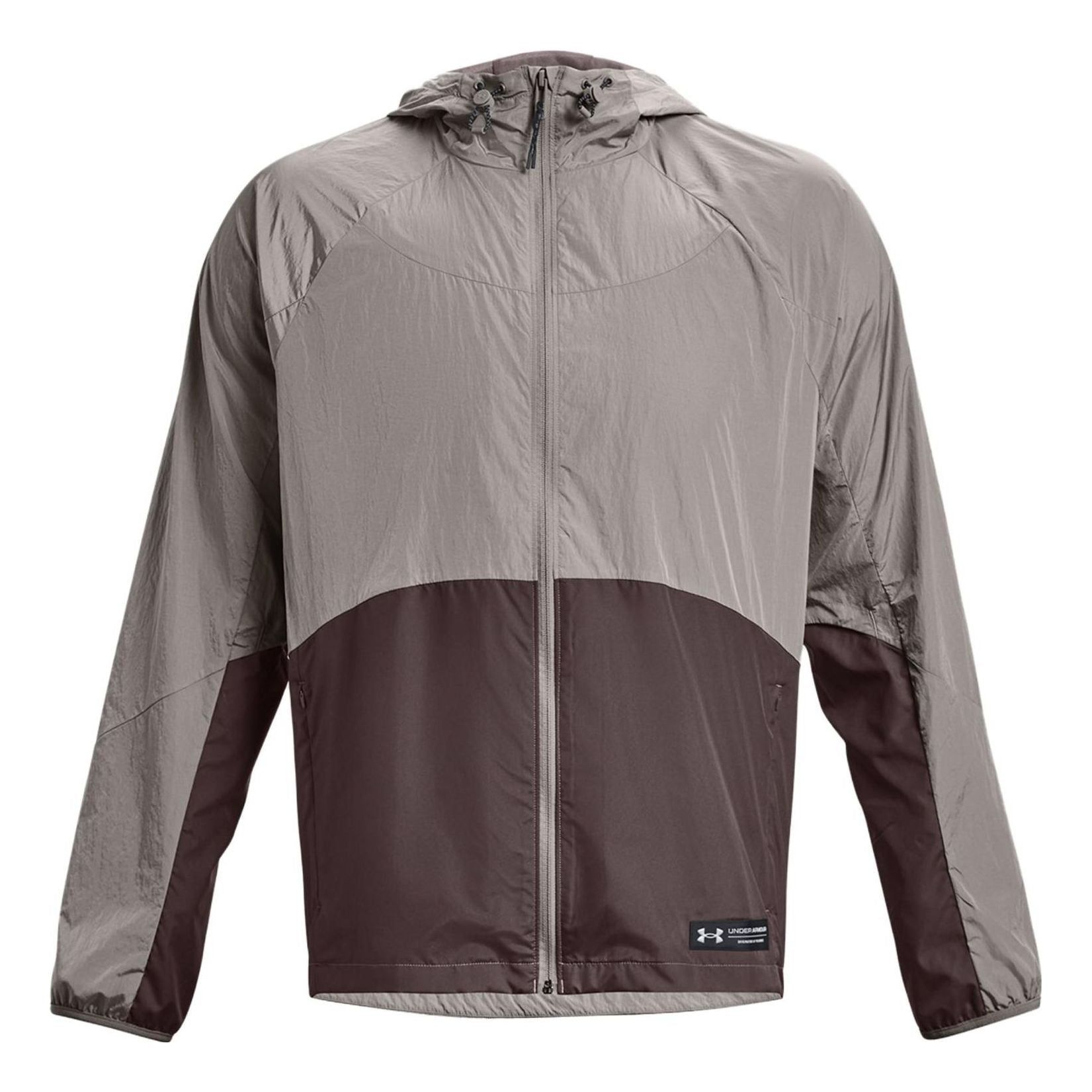 Under Armour Rush Woven Full-Zip Jacket 'Taupe Brown' 1377181-294 sold by KicksCrew