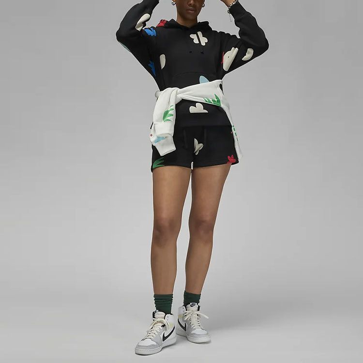 (WMNS) Air Jordan Artist Series by Mia Lee Fleece Hoodie 'Black' DQ4606-010 sold by KicksCrew product image thumbnail 3