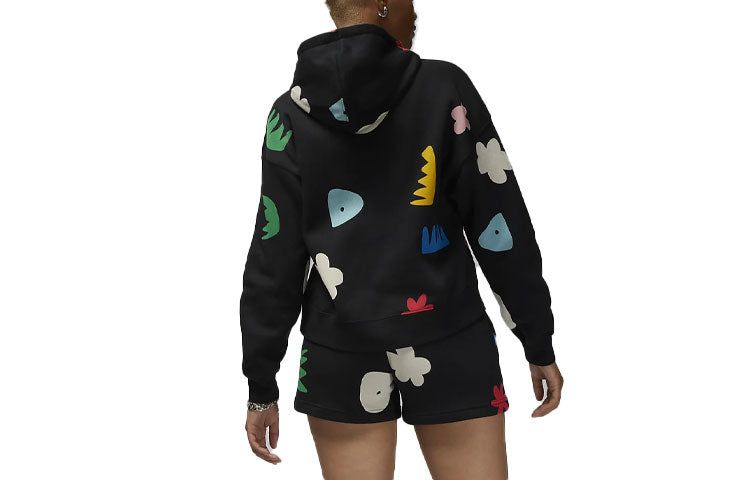 (WMNS) Air Jordan Artist Series by Mia Lee Fleece Hoodie 'Black' DQ4606-010 sold by KicksCrew product image thumbnail 2
