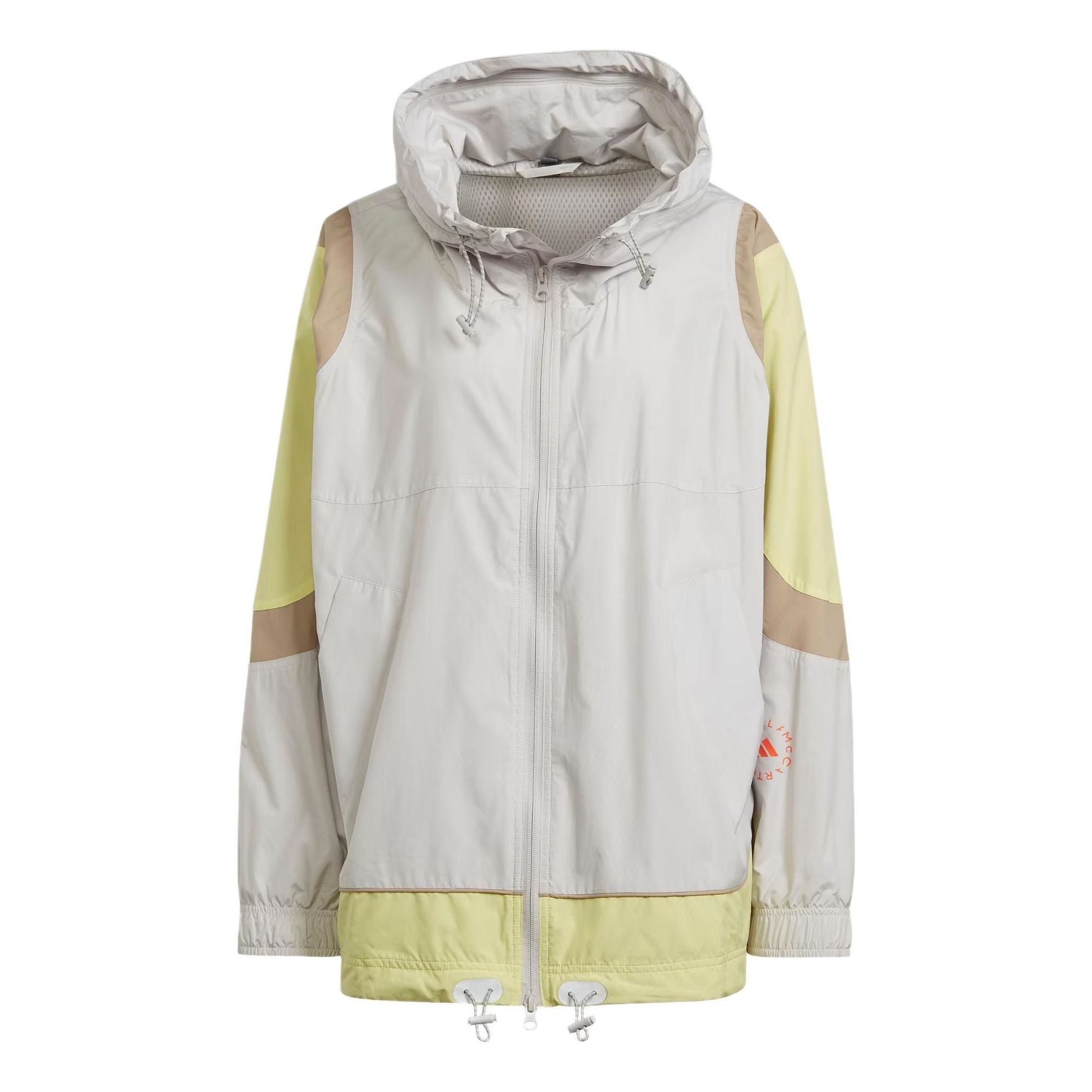 (WMNS) adidas By Stella McCartney Woven Track Top 'White Yellow' IT7528 sold by KicksCrew