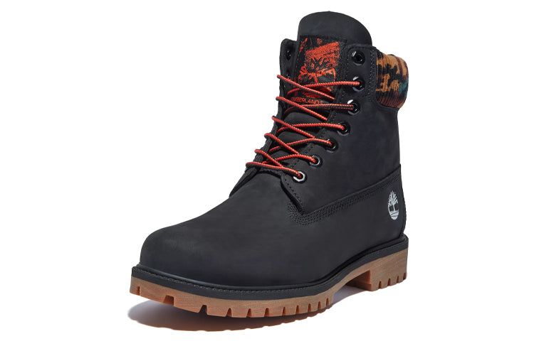 Timberland 6 Inch Premium Boot 'Black Nubuck with Camouflage Collar' A2KC3001 sold by KicksCrew product image thumbnail 3