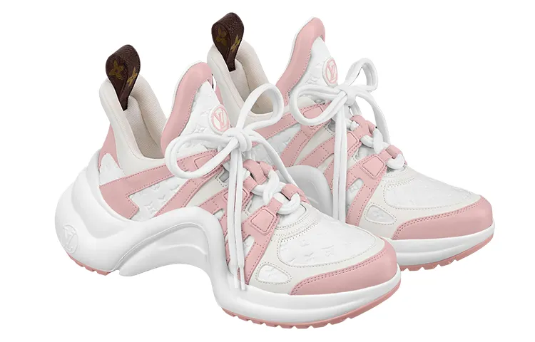 (WMNS) LOUIS VUITTON LV Archlight Sneakers 'White Pink' 1ABP72 sold by KicksCrew product image thumbnail 2