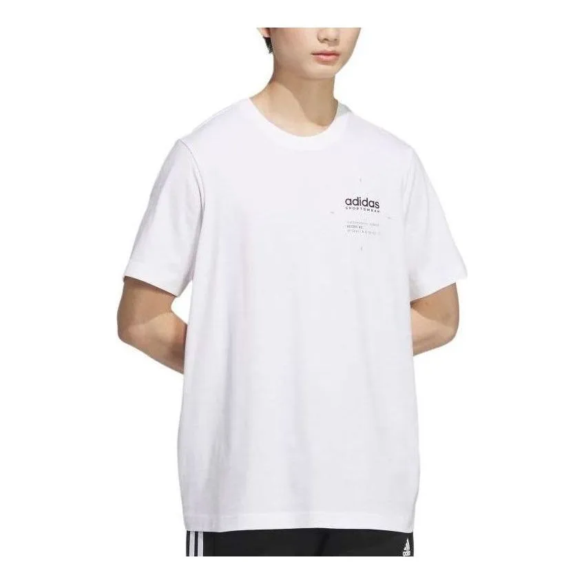 adidas Small Linear Logo T-Shirt 'White' JI9080 sold by KicksCrew