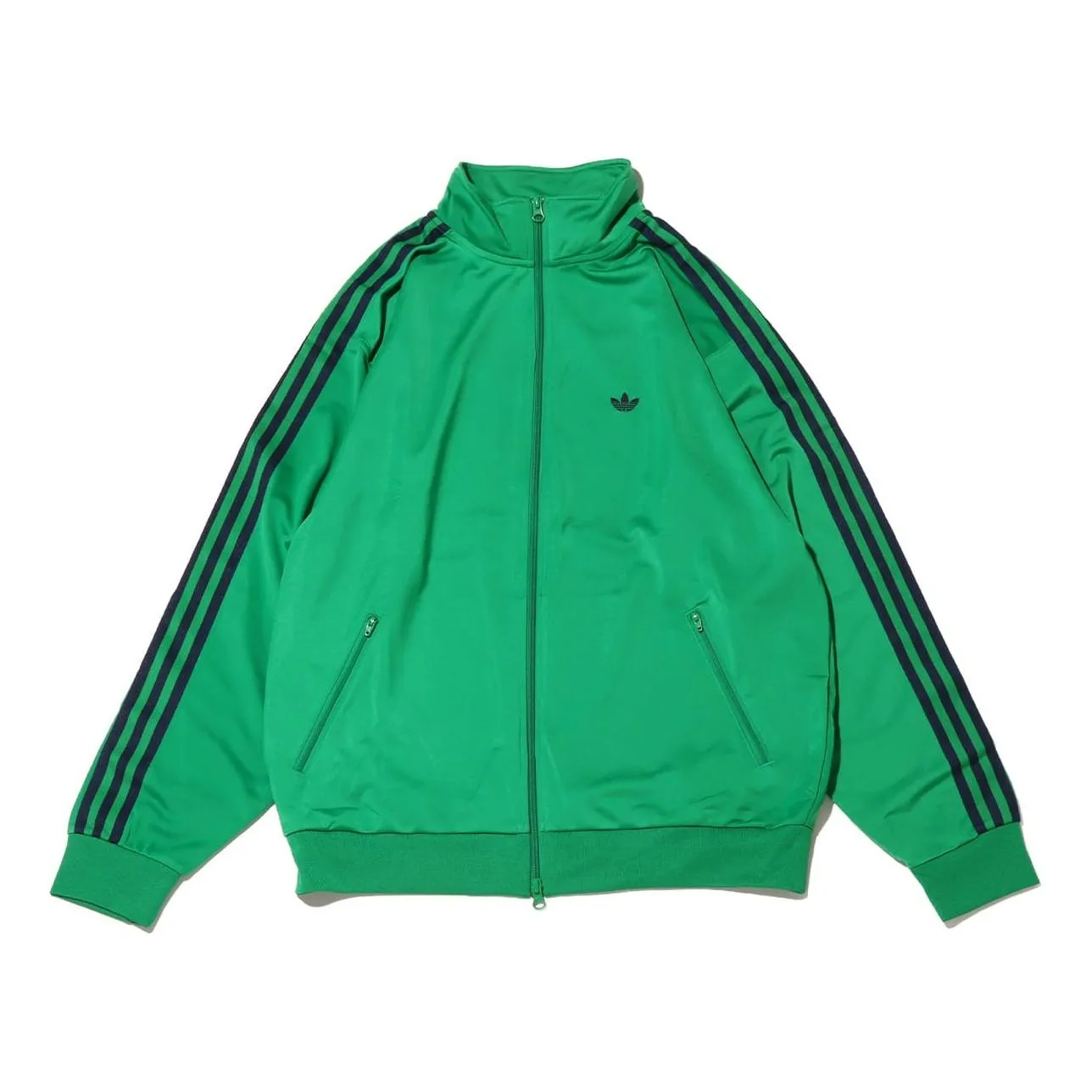 adidas Beckenbauer Track Jacket Asia Sizing 'Green Black' IZ4924 sold by KicksCrew