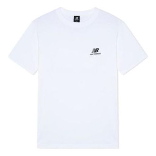 New Balance Logo Sport Tee 'White Black' AMT22389-WT sold by KicksCrew