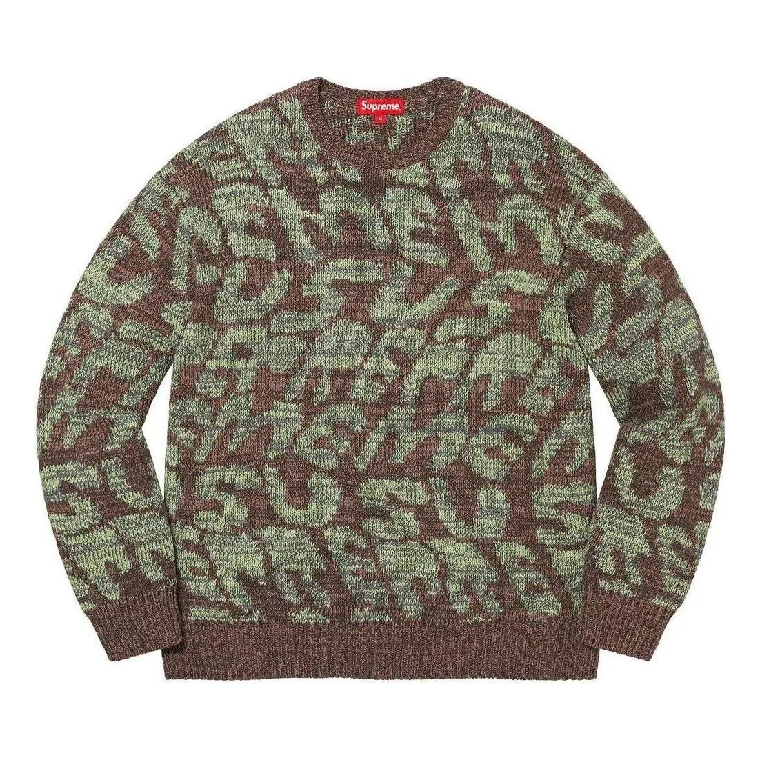 Supreme Stacked Sweater 'Brown Green' SUP-SS23-136 sold by KicksCrew
