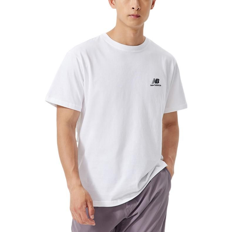 New Balance Logo Sport Tee 'White Black' AMT22389-WT sold by KicksCrew product image thumbnail 3