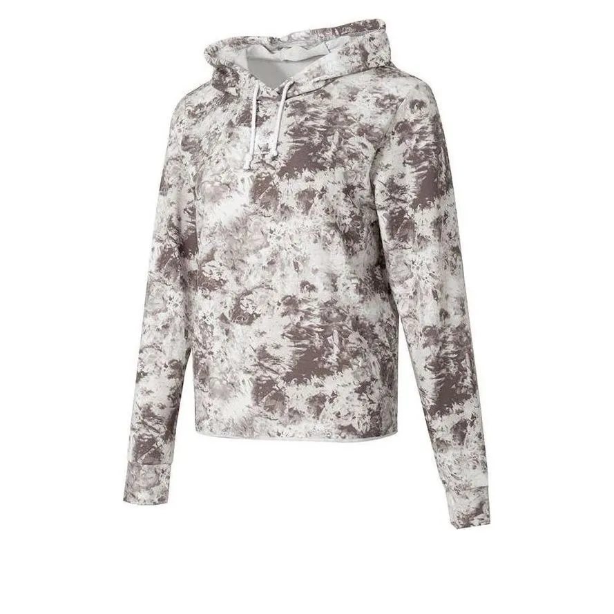(WMNS) Under Armour Rival Terry Printed Hoodie 'White Brown' 1373035-592 sold by KicksCrew