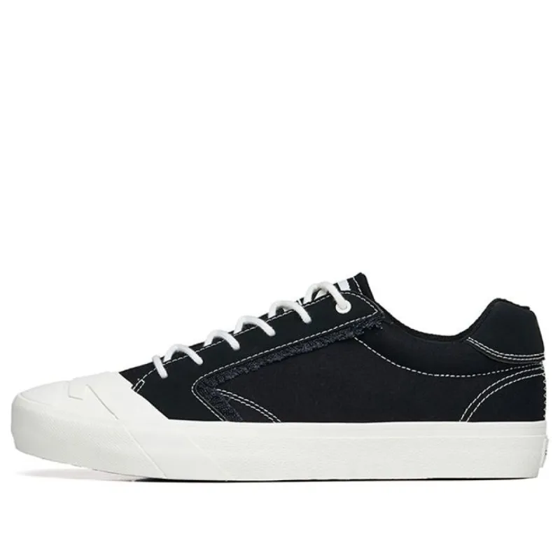 ANTA Life Series Sneakers Canvas Low 'Black White' 112228077S-2 sold by KicksCrew
