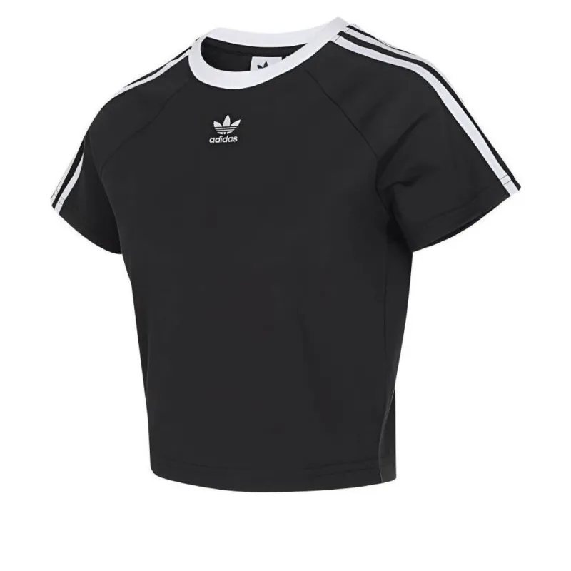 (WMNS) adidas Adicolor 3-Stripes Cali T-Shirt 'Black White' JC8703 sold by KicksCrew