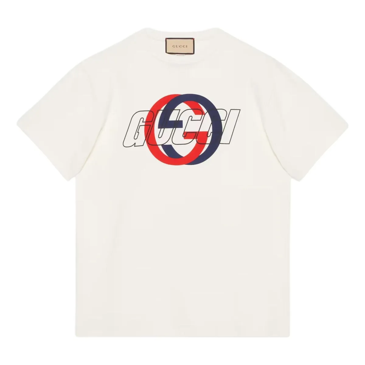 Gucci Cotton Jersey Printed T-Shirt 'White' 771758-XJF7C