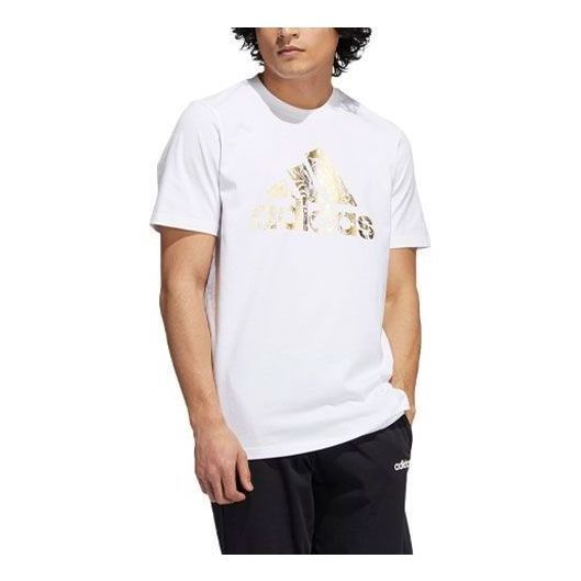 Adidas Liquid Foil Badge Of Sport Graphic Tee 'White' HK9156 sold by KicksCrew