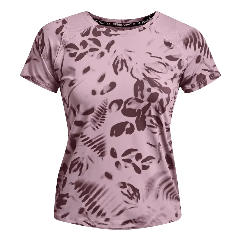 (WMNS) Under Armour Iso-Chill 200 Printed T-shirt 'Purple' 1365688-698 sold by KicksCrew