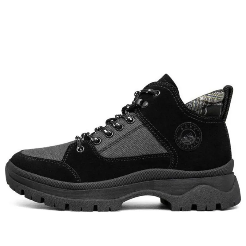 (WMNS) Skechers Roadies Martin Boots 'Black Grey' 113436-BLK sold by KicksCrew