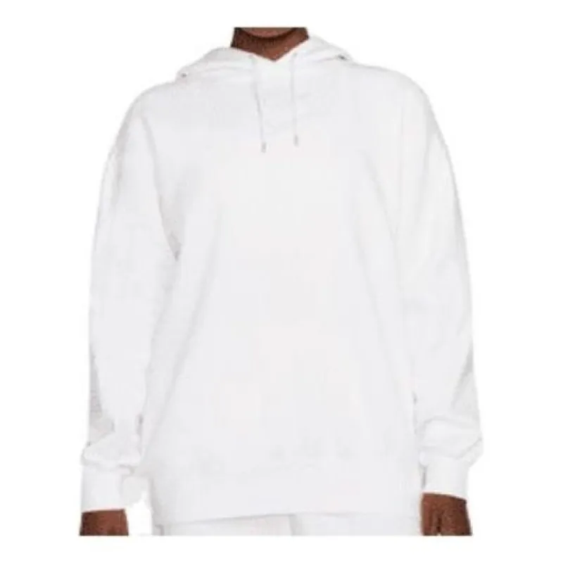 (WMNS) Nike Oversized Fleece Graphic Hoodie 'White' DD5133-100 sold by KicksCrew