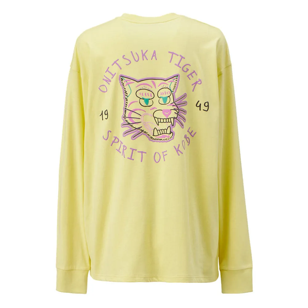 Onitsuka Tiger Graphic Long Sleeve T-shirt 'Yellow' 2183B163-300 sold by KicksCrew product image thumbnail 2