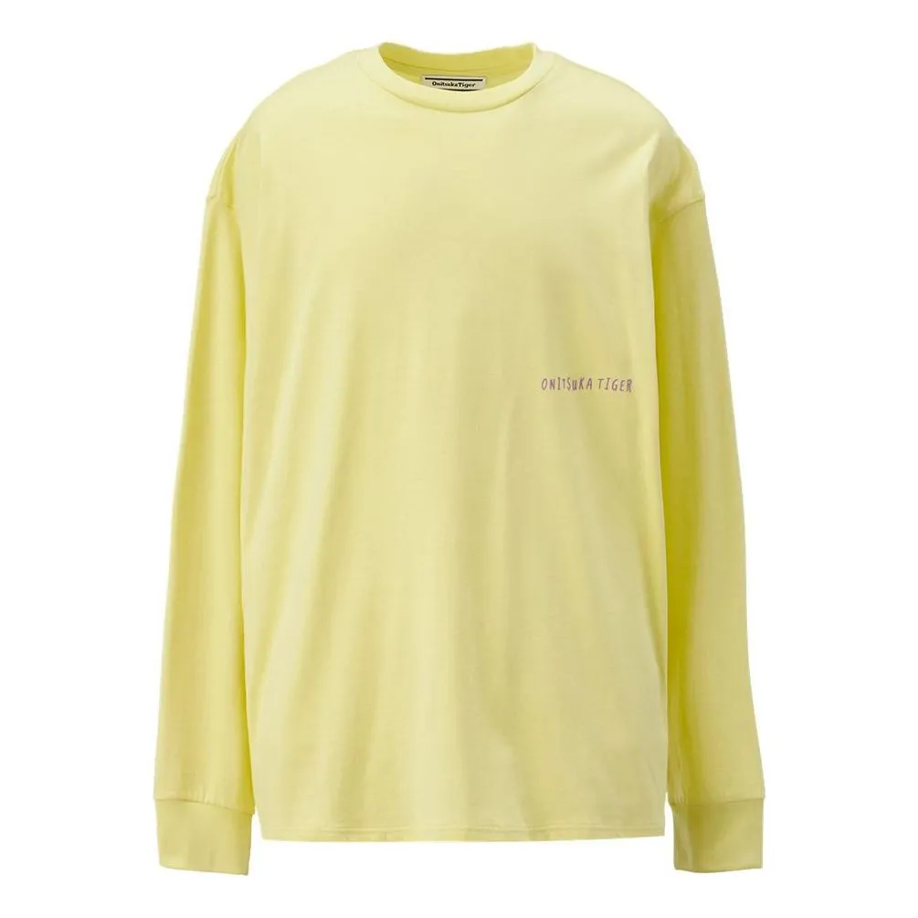 Onitsuka Tiger Graphic Long Sleeve T-shirt 'Yellow' 2183B163-300 sold by KicksCrew
