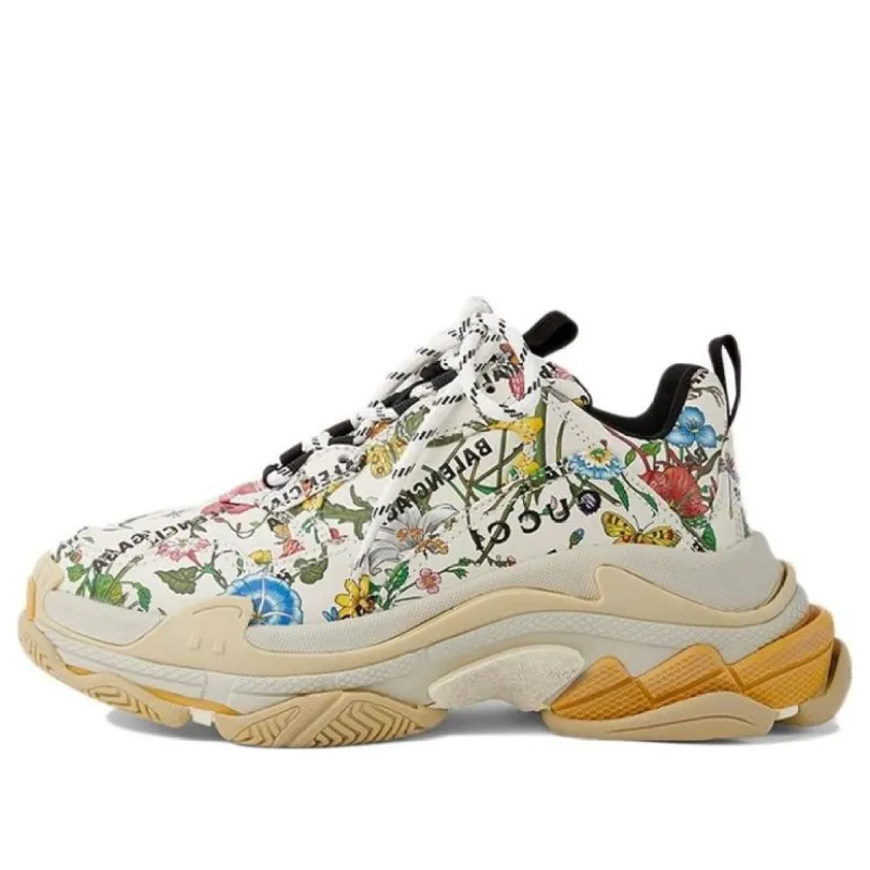 Balenciaga x Gucci Triple S Sneakers 'The Hacker Project Floral' 681068-UL110-8461 sold by KicksCrew