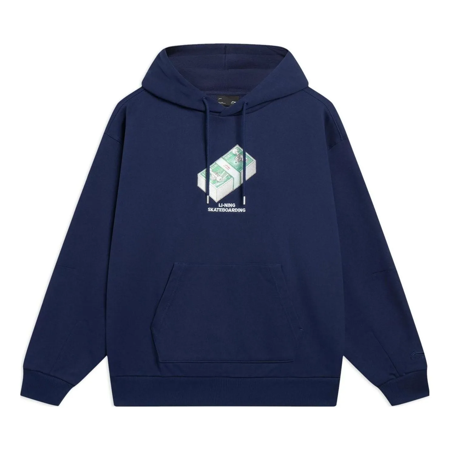 Li-Ning x Phil Hackett Graphic Hoodie 'Navy' AWDT227-3 sold by KicksCrew