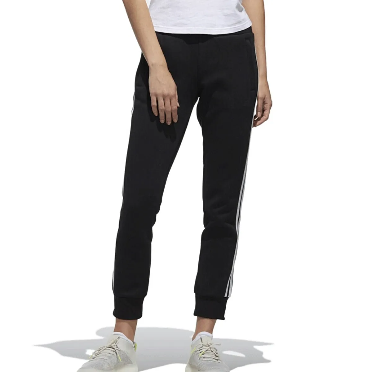 (WMNS) adidas Sports Tapered Pants 'Black White' DW5728 sold by KicksCrew product image thumbnail 3