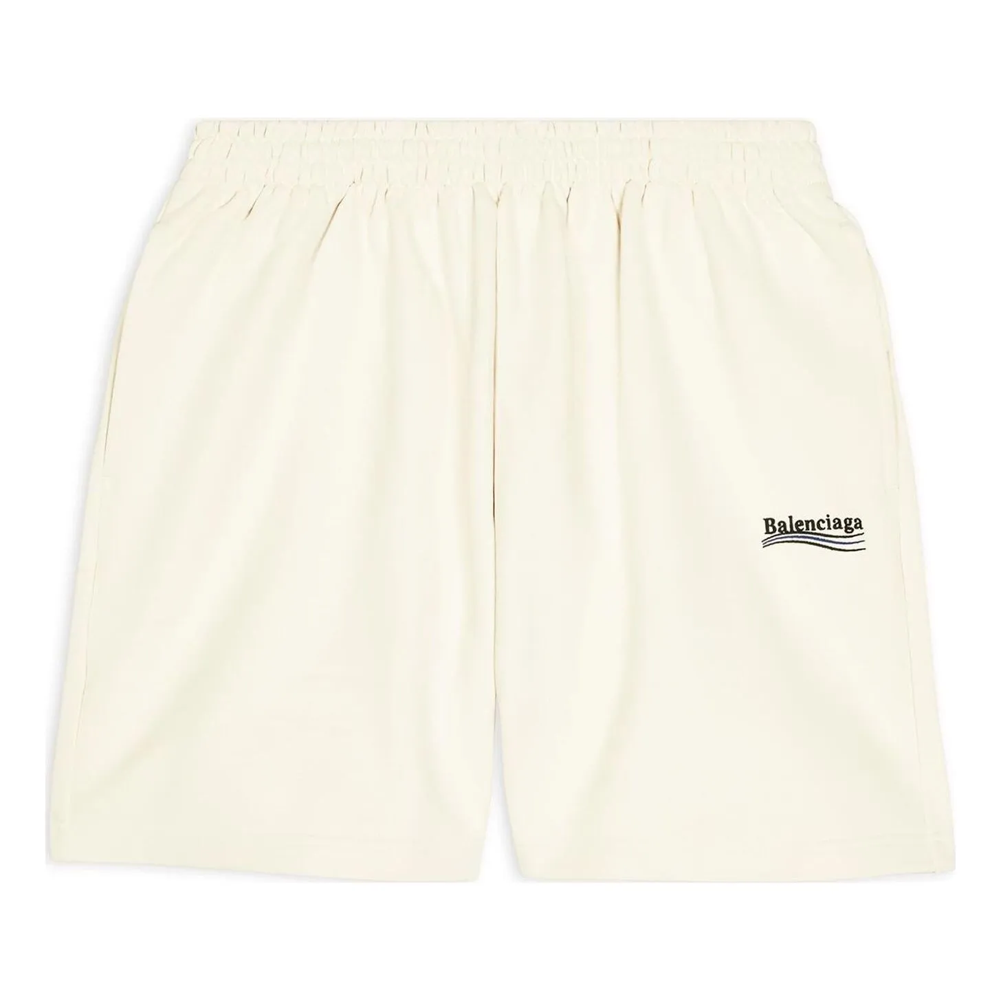 Balenciaga Political Campaign Sweat Shorts 'Beige' 676137TKVI98962 sold by KicksCrew