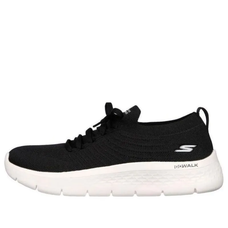 (WMNS) Skechers Go Walk Flex 'Early Morning - Black White' 124969-BKW sold by KicksCrew