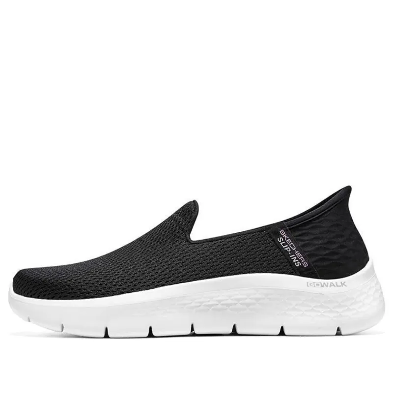 (WMNS) Skechers GO WALK Flex 'Relish - Black White' 124963-BKW sold by KicksCrew