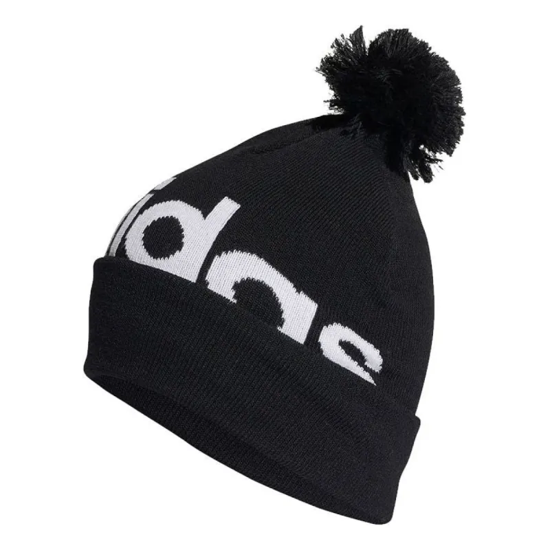 adidas Pompom Beanie Asia Sizing 'Black White' H32425 sold by KicksCrew