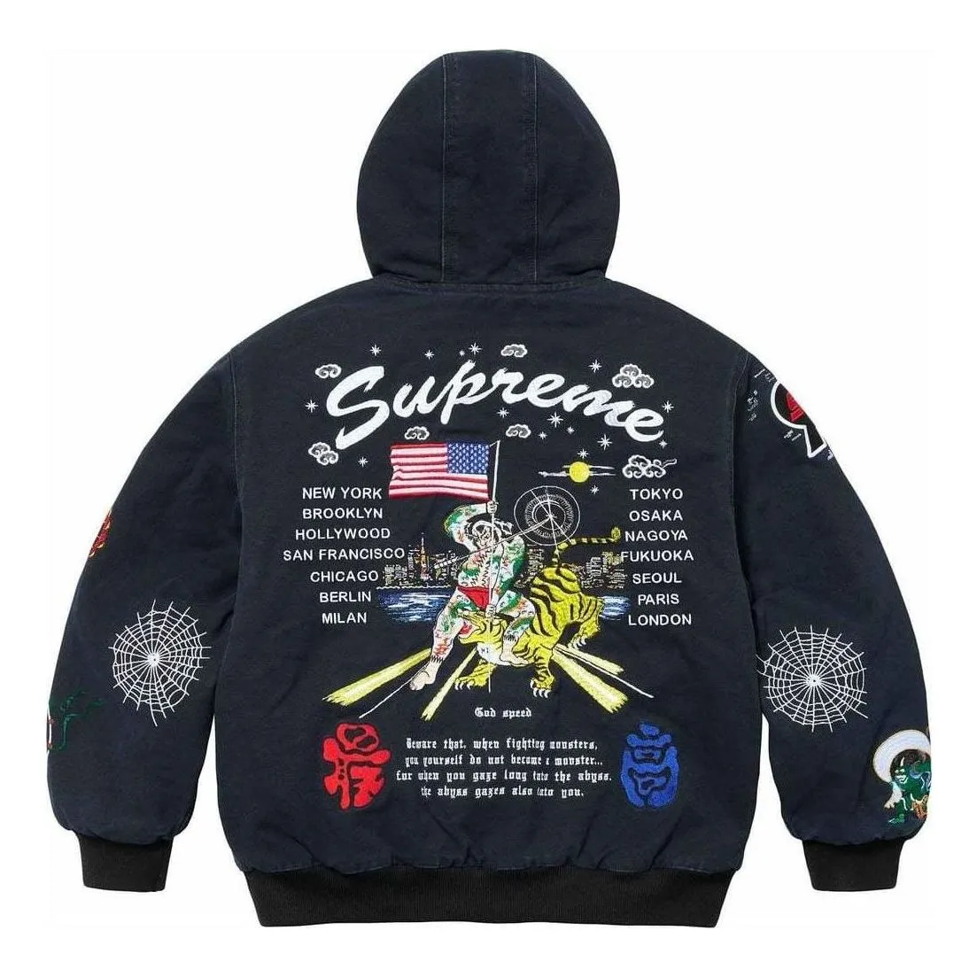 Supreme SS24 WEEK12 AOI HOODED WORK Jacket SUP-SS24-185 sold by KicksCrew product image thumbnail 2