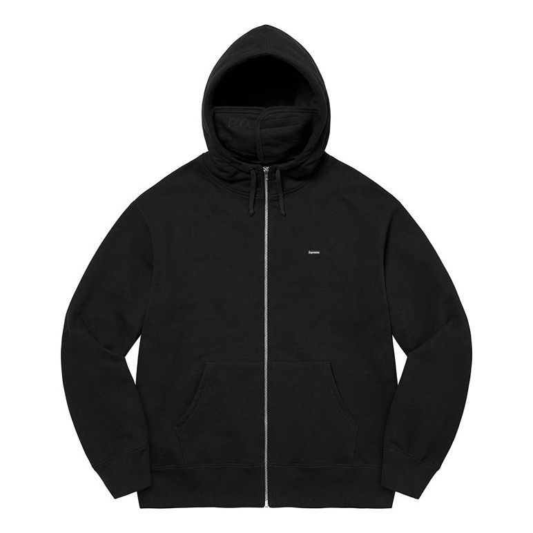 Supreme Small Box Facemask Zip Up Hooded Sweatshirt 'Black' SUP-FW21-320 sold by KicksCrew