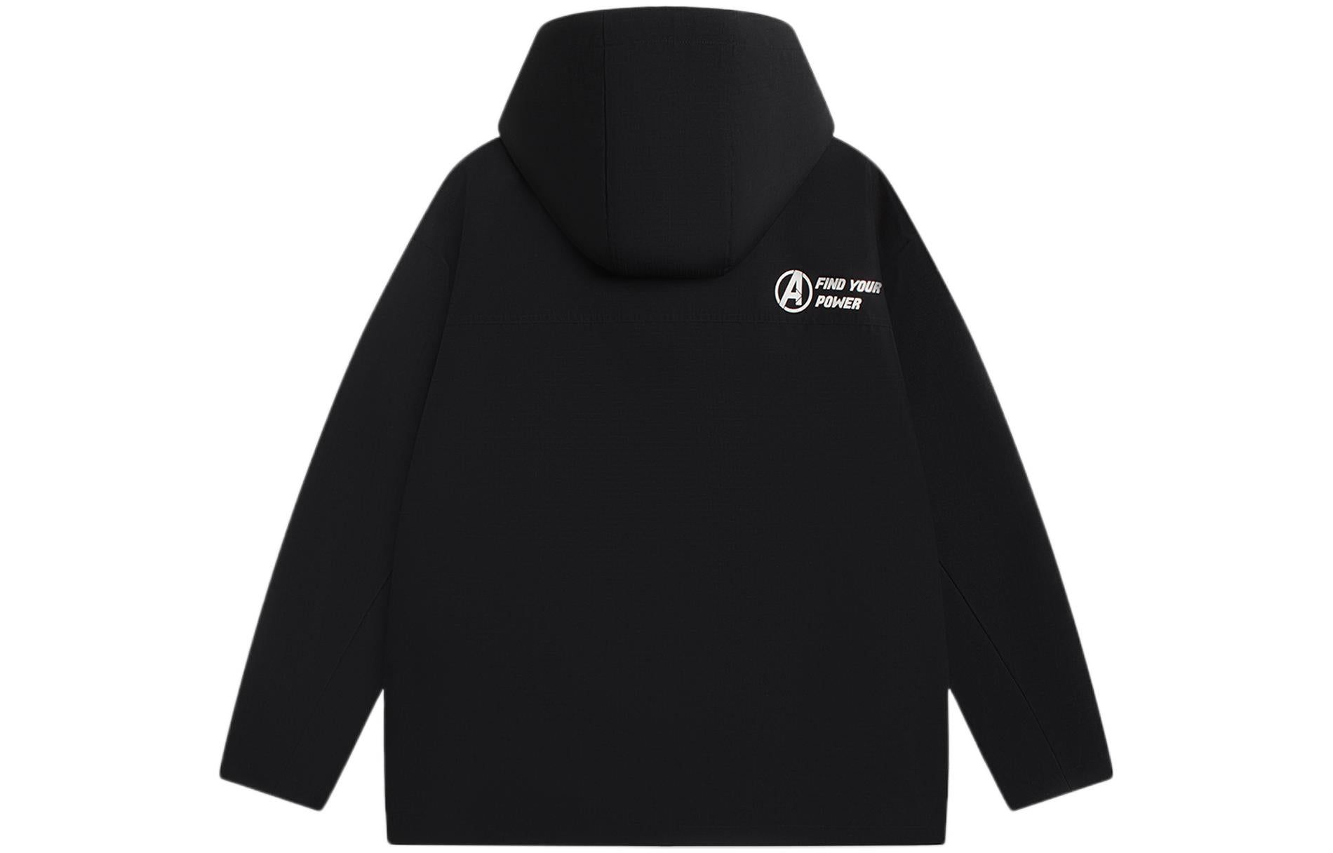 Li-Ning x MARVEL Graphic Windbreaker 'Black White' AFDSC93-2 sold by KicksCrew product image thumbnail 2