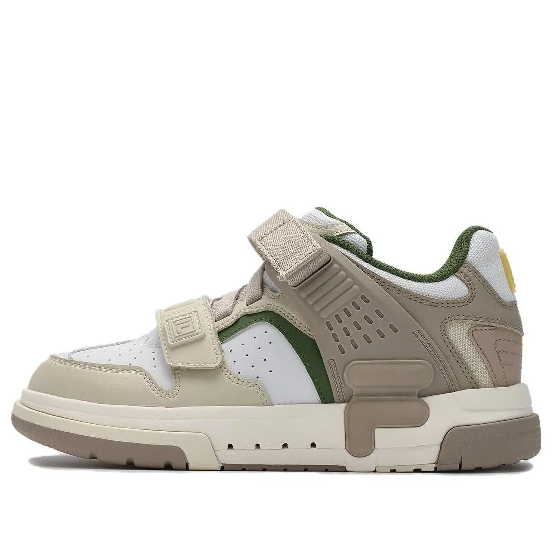 (WMNS) FILA Doppio Skate Shoes 'White Beige' F12W341223FWA sold by KicksCrew