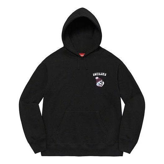 Supreme Snowman Hooded Sweatshirt 'Black White' SUP-FW21-318 sold by KicksCrew