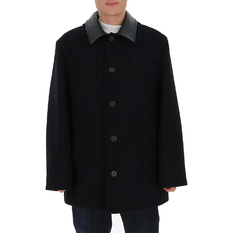 Balenciaga Double Collar Wool-Blend Coat 'Black' 626314TIU071000 sold by KicksCrew product image thumbnail 4