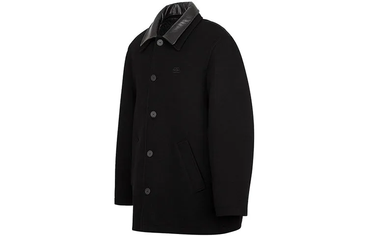Balenciaga Double Collar Wool-Blend Coat 'Black' 626314TIU071000 sold by KicksCrew product image thumbnail 3