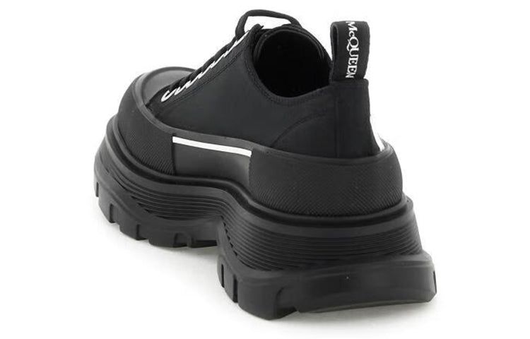 (WMNS) Alexander McQueen Tread Slick Low Lace Up Graffiti Shoes 'Black White' 708753W4RQ21006 sold by KicksCrew product image thumbnail 3