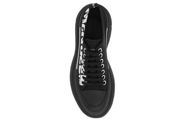 (WMNS) Alexander McQueen Tread Slick Low Lace Up Graffiti Shoes 'Black White' 708753W4RQ21006 sold by KicksCrew product image thumbnail 2