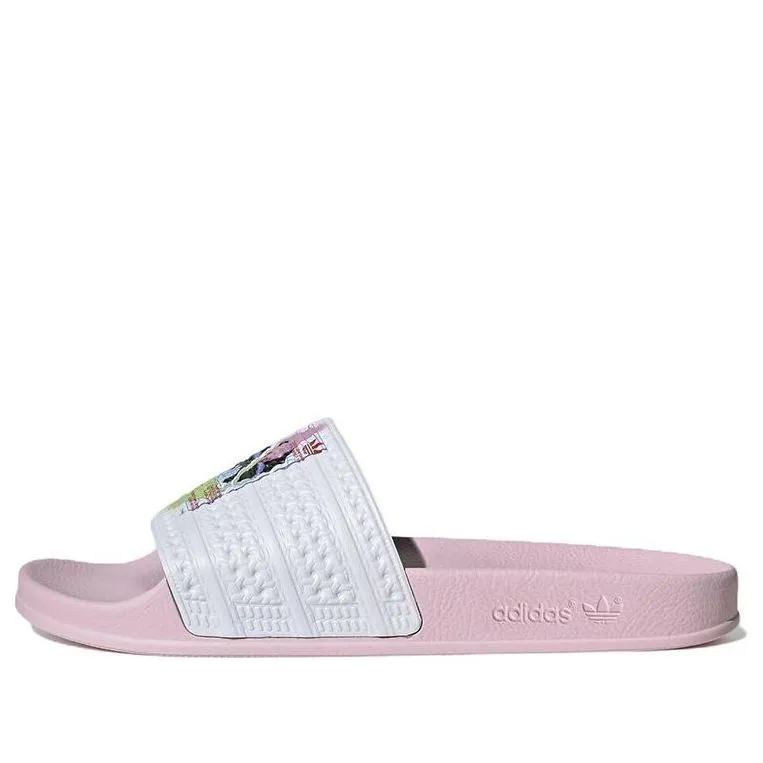 adidas Adilette Slides 'Pink White' HR0092 sold by KicksCrew