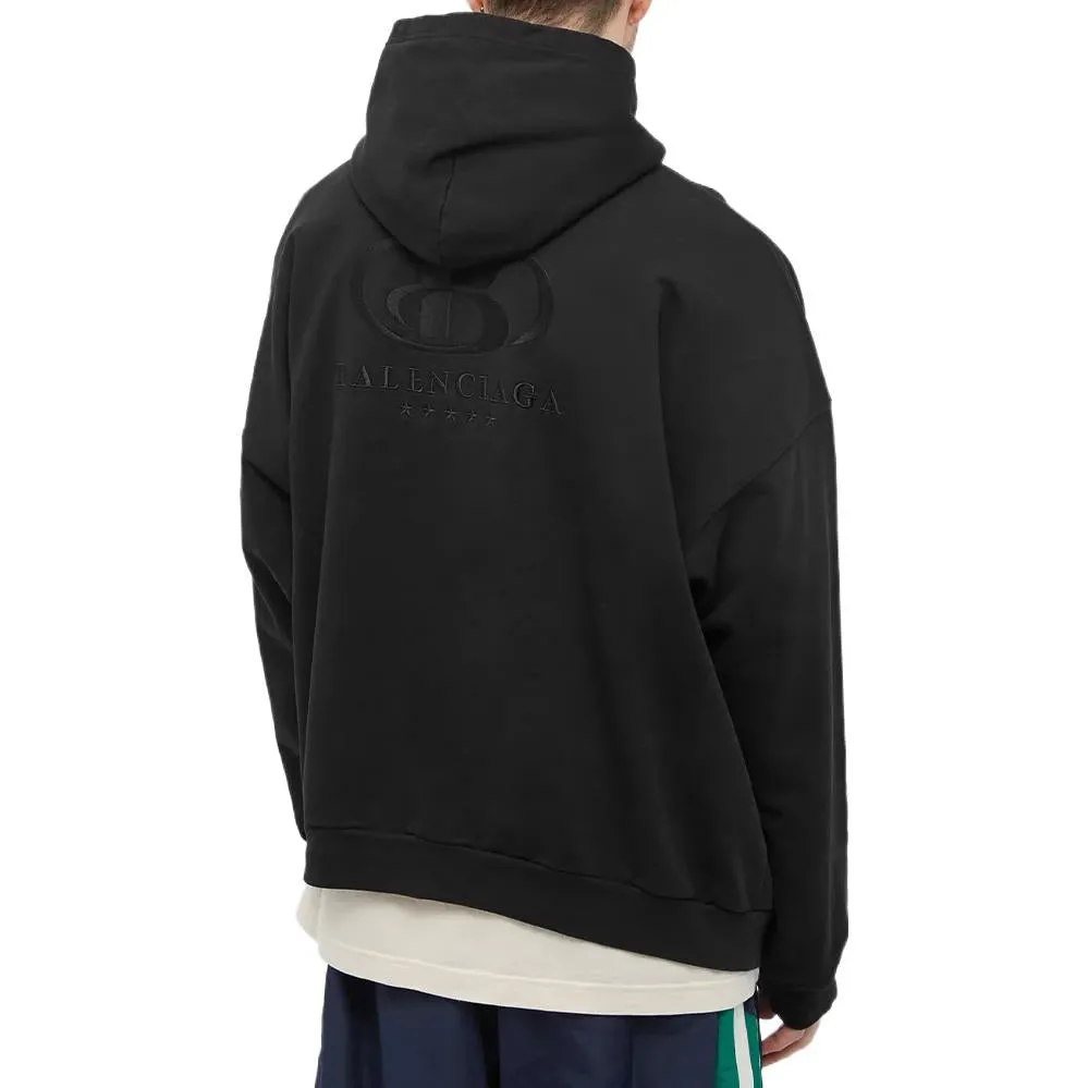 Balenciaga Back Logo Popover Hoodie 'Black' 674986TLV971069 sold by KicksCrew product image thumbnail 4