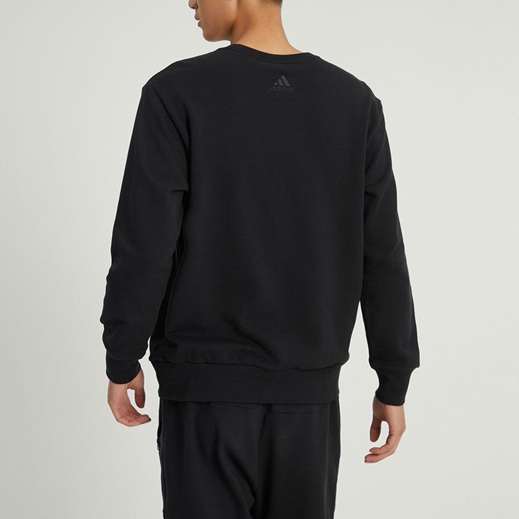adidas Essentials French Terry Big Logo Sweatshirt 'Black' IC9324 sold by KicksCrew product image thumbnail 3