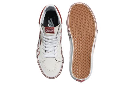 Vans SK8-Hi 'Flame - White Tawny Port' VN0005UJZHG sold by KicksCrew