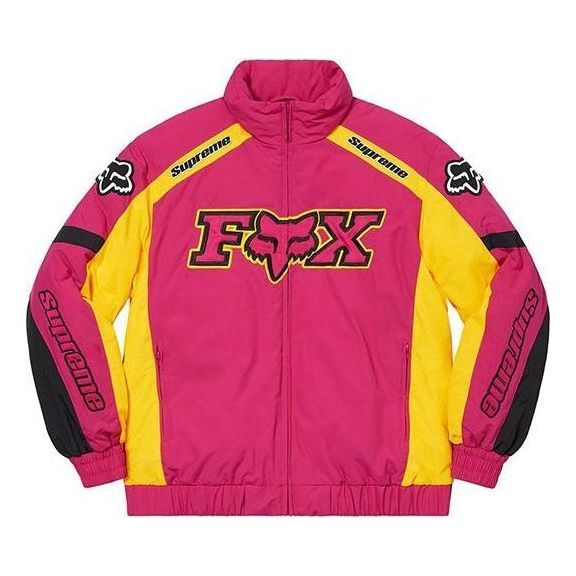 Supreme Fox Racing Puffy Jacket 'Pink Yellow Black' SUP-FW20-180 sold by KicksCrew