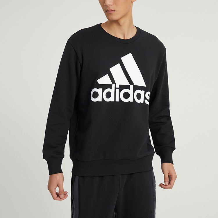 adidas Essentials French Terry Big Logo Sweatshirt 'Black' IC9324 sold by KicksCrew product image thumbnail 4