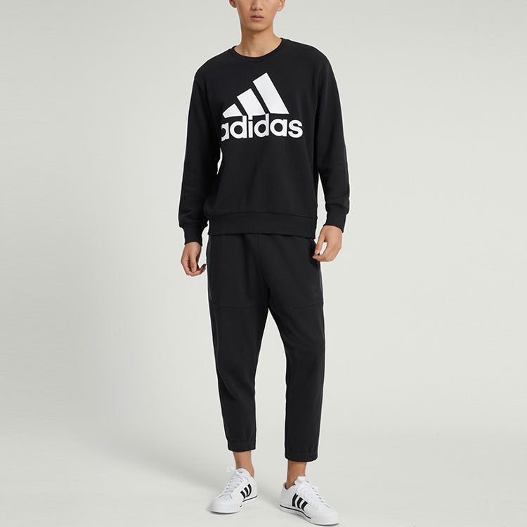 adidas Essentials French Terry Big Logo Sweatshirt 'Black' IC9324 sold by KicksCrew product image thumbnail 2