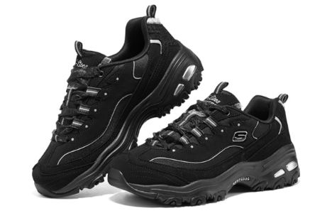 (WMNS) Skechers D'lites Sneakers 'Black' 896738-BBK sold by KicksCrew